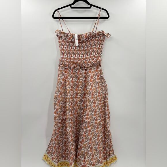 J.Crew Ravenna dress in sunset rose block-print ramie - Picture 7 of 9